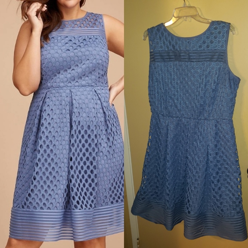 Lane Bryant size 16 periwinkle blue dress